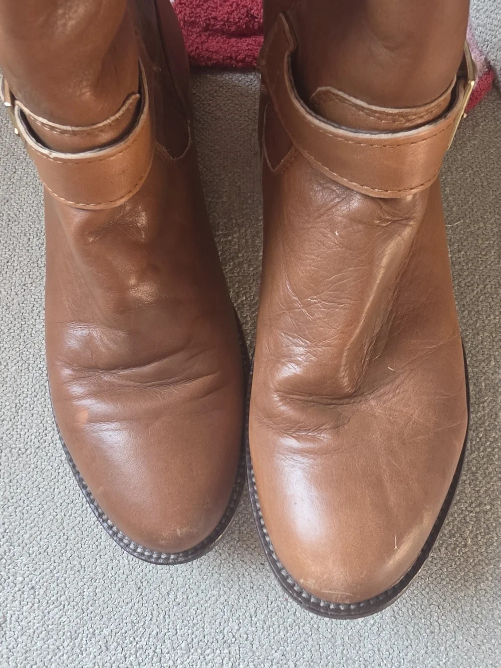 Aldo Cognac Over-the-Knee Riding Boots